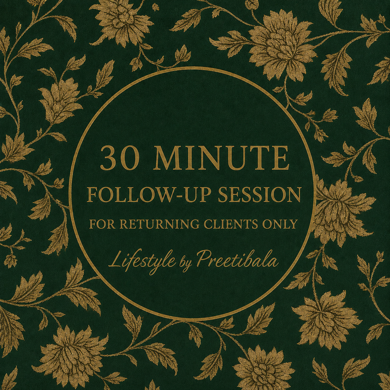 30 Minute Follow up Session FOR RETURNING CLIENTS ONLY